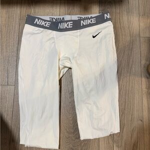 Nike Dri-FIT White and Gray Leggings